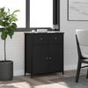 Kleiderschrank Seitenregale, Esszimmer Sideboard, Sofa Sideboard Im Wohnzimmer, Multifunktionale Aufbewahrung, Schwarz 70x30x80 Cm