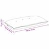 Back Cushion Cream 100 X 50 Cm Microfiber Fabric