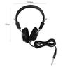 Black Drum Set with Wire Electric Piano Music Headphone Music Earphone Wired Headset Piano Earphone