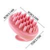 Scalp Massager Shampoo Brush Hair Washing Scalp Massage with Soft Silicone Bristles Ergonomic Scalp Scrubber Wet Dry Hair &