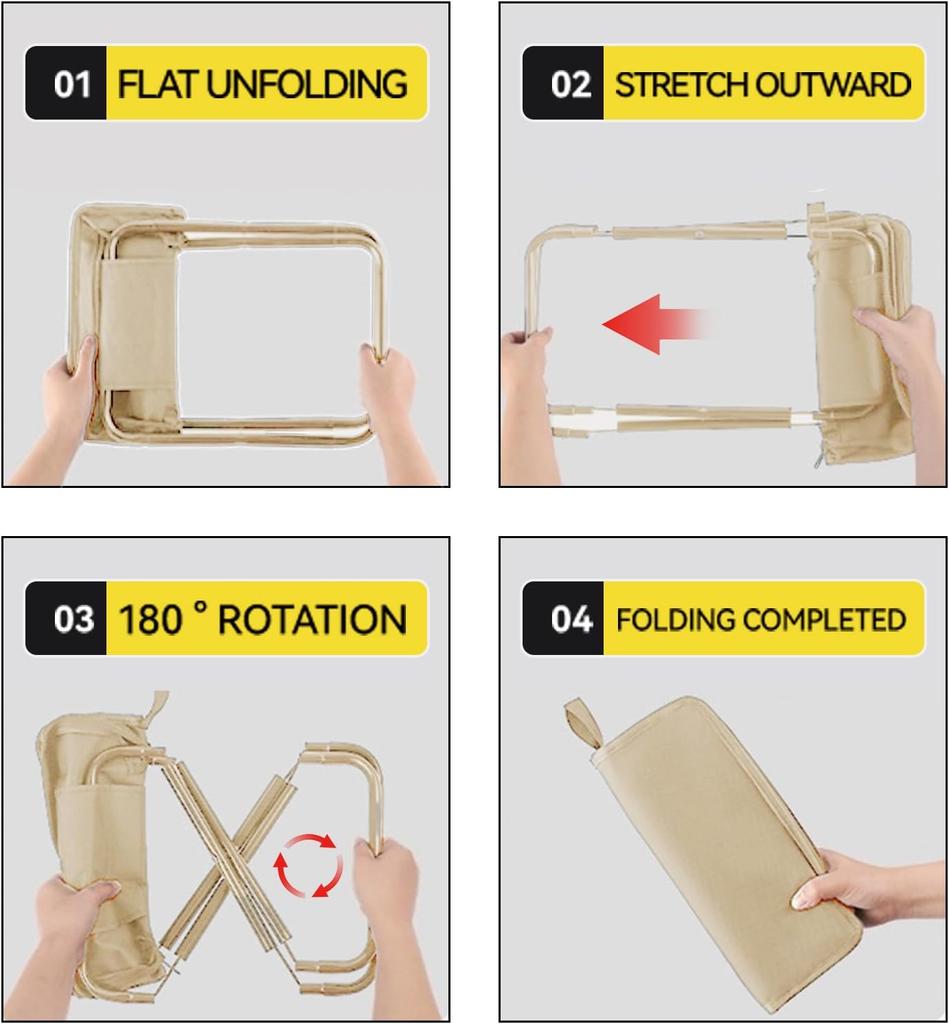 Tragbarer Tritthocker Faltbarer Multifunktionaler Outdoor-Picknick-Klappstuhl Outdoor-Camping-Klappstuhl Angelzubehör