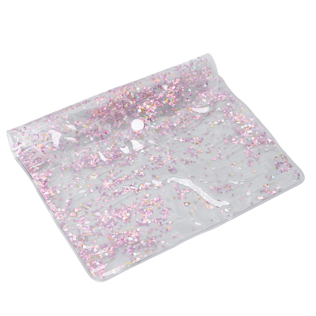 Velká kosmetická taška PVC tekutý písek třpytivá kosmetická taštička kosmetická kapsička na knoflík pro každodenní život cestování