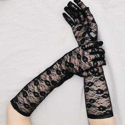 Spring/Summer Thin Sunscreen Lace Gloves Wedding Wedding Bridal Gloves Long Ladies Gloves Sexy