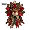 Einfache Nähbastelarbeiten für Partys Festlicher gesteppter Weihnachts-Türbehang DIY-Kit, Immergrüner Baum, 3D-gepolsterte Patchwork-strukturierte bauschige Stoffschleifen