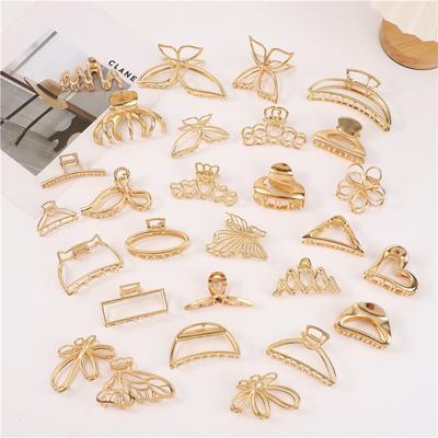 New Women's Large Claw Shark Animal Clip Popular Bangs Back Head Hairpin Simple Handmade Metal Hair Clip Hair Accessory