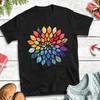 Watercolor Leaves Yoga T Shirt Summer  100 Cotton T Shirts For Adult Printed Tshirt Short Sleeve Vintage Top Tees