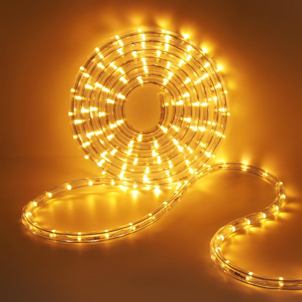 110V 220V LED Strip Light 360 Round Rainbow RGB Neon Tube Light Flexible LED Tape Rope 8 Modes Waterproof Stripe Lamp Christmas