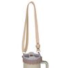 Water Bottle Handle Silicone Sling Holder with Shoulder Strap Fit Most Bottles Universal Bottle Lanyard Adjustable Strap