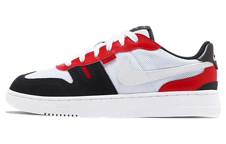Nike Squash Type Ткань Нескользящая Амортизация Низкие Детские Скейтбордические Кроссовки Красный Белый CJ4119-101 38.5