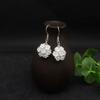 Elegant Sterling Silver Plum Blossom Earrings - Retro & Chic Women's Jewelry
