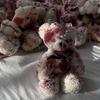 Bloody Pendant Bear Plush Trendy Keyring Keychain Cool Jewelry For Birthdays