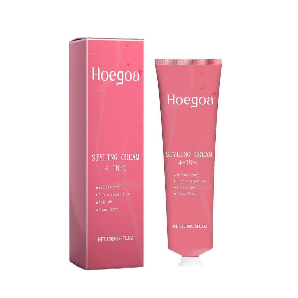 4 In 1 Curl Hair Styling Cream Hair Styling Maintenance Natural Soft Light Moisturizing Essence Elastin 1