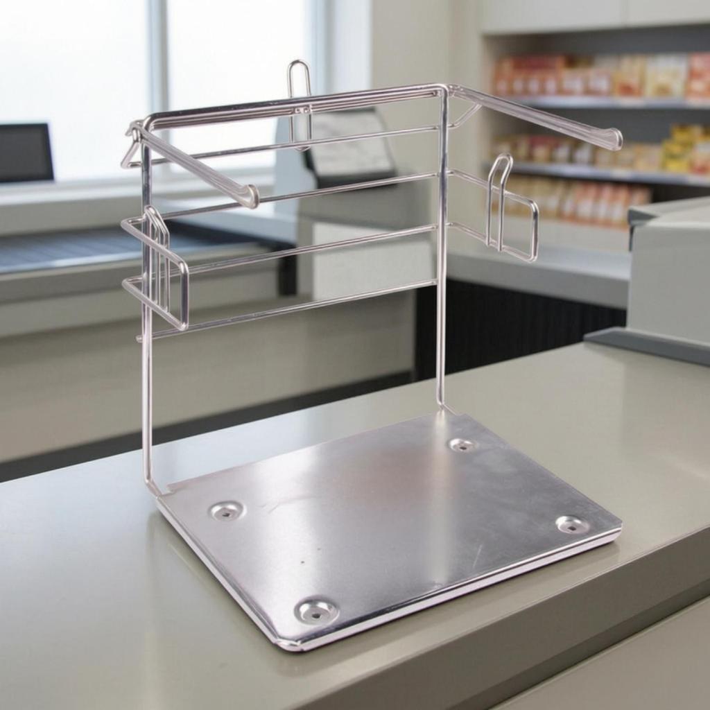 Bag Holder Rack Countertop Sturdy Storage Organizer for Cashiers,