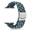 Adjustable Braided Watch Bands for Apple Watch Series Ultra 9 8 7 Folding Clasp Nylon Strap for IWatch 4 5 6 38 40 42 44 41 45 49mm Bracelet