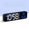 Charging Version Large Screen LED Digital Music Wall Clock Weekday Sleeping Table Clock 2 Alarm Clock Intelligent Voice Control Dimming