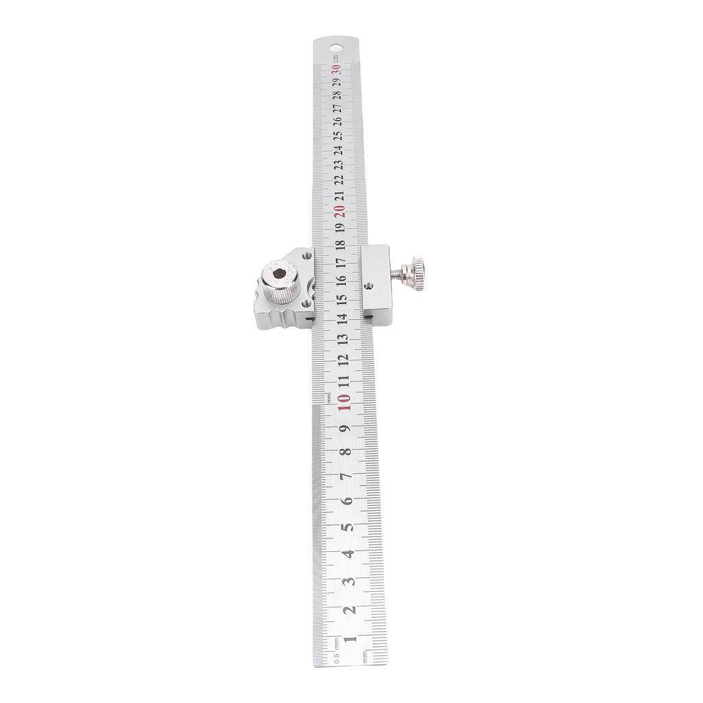 Steel Ruler Positioning Block 45 degrees 90 degrees Accurate Steel Ruler Positioning Adjuster Scribing Locator for