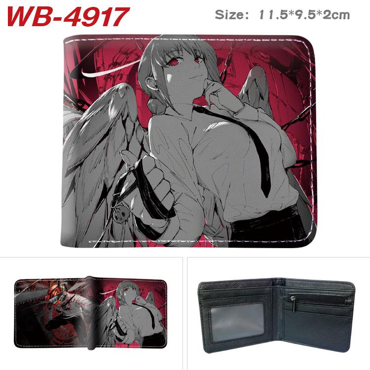 Chainsaw Man Anime Wallet Portable Large Capacity Full Color Folding Leather Purse Unisex Coin Bag