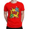 70s 80s Arcade Game Bubble Bobble T-Shirt Men 100% Cotton Short Summer Sleeve Casual Plus Size Shirt Adults Fashion Streetwear