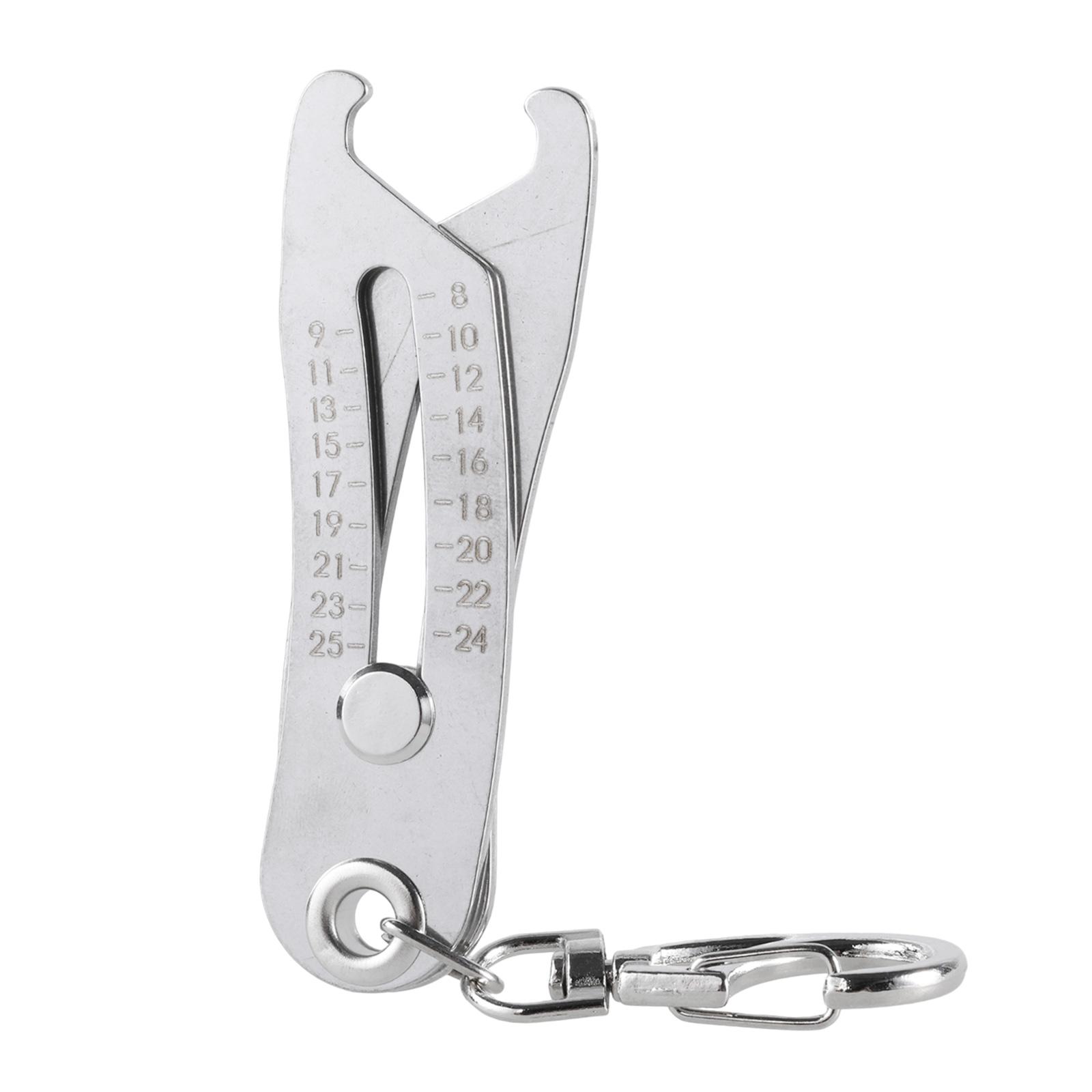 

Портативный точный брелок для проверки размера резьбы. Прибор для проверки резьбы гаек и болтов. Метрические идентификаторы размеров болтов и резьбы. Калибры.