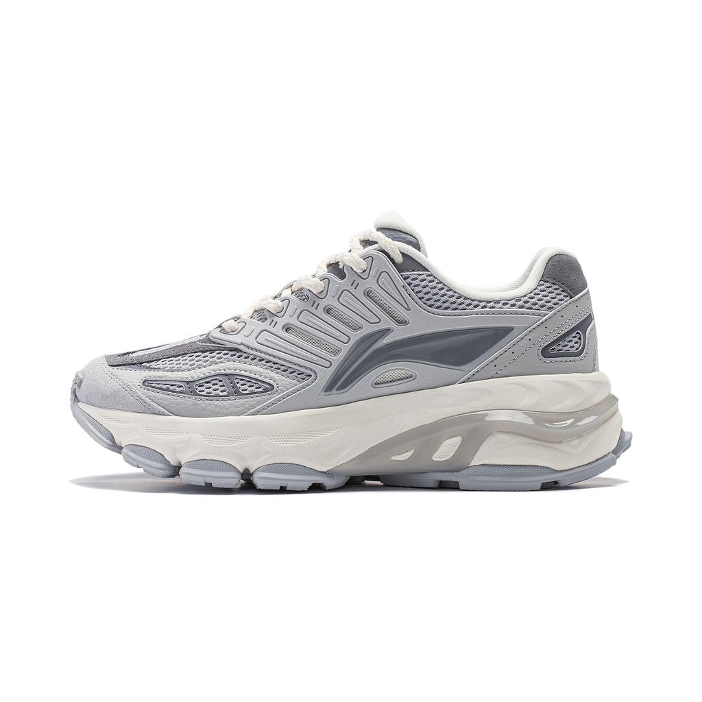 New LiNing Twenty Mountains Cushioning Anti Slip And Wear Resistant Low Top Casual Shoes Men's Gray Gravel AGCT469-3
