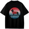 T-shirt vintage Corgi pour garçons, filles et ados, motif chien, cadeau anime