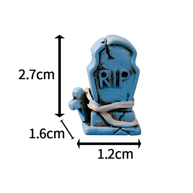 Creative Halloween Pumpkin Ghost Bat Ornaments Micro Landscape Miniature Figurines DIY Home Desktop Decoration Children Gifts