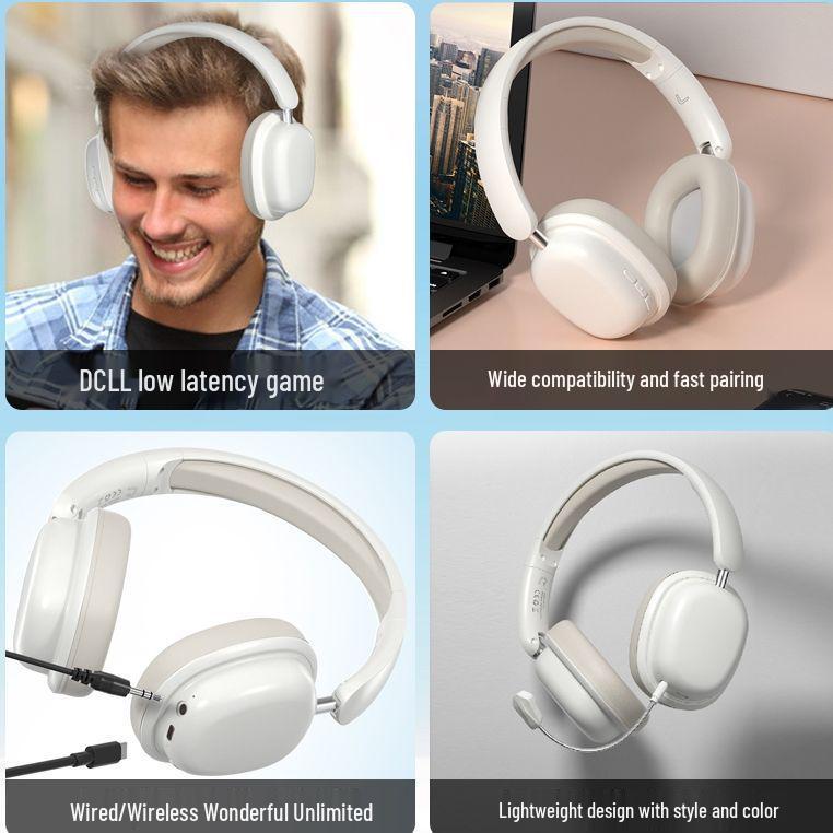 Over-Ear Wireless Bluetooth Headphones: Student, Sports, Gaming, Noise-Cancelling, Heavy Bass, Universal Computer Headset