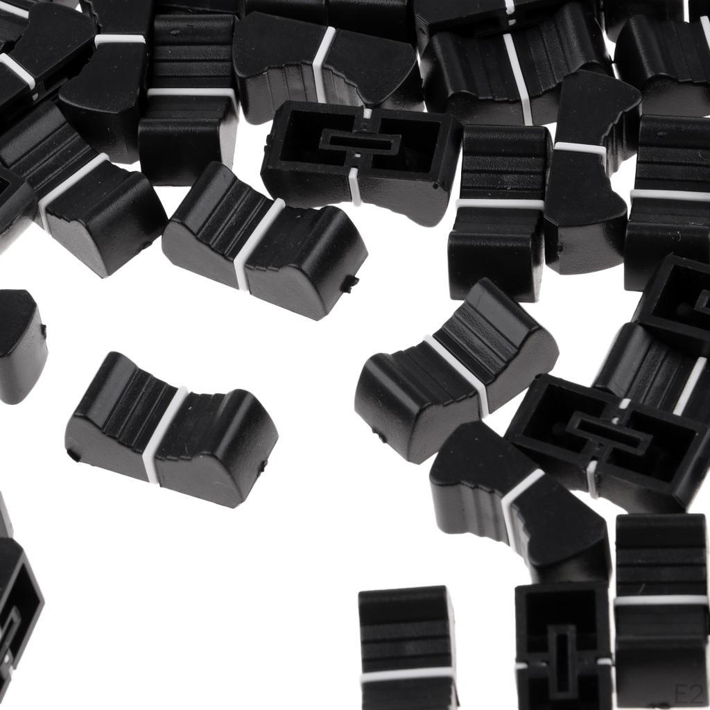 100 Pezzi 8 Mm Potenziometro Fader Caps Cursore Spinta Accessori di Riparazione
