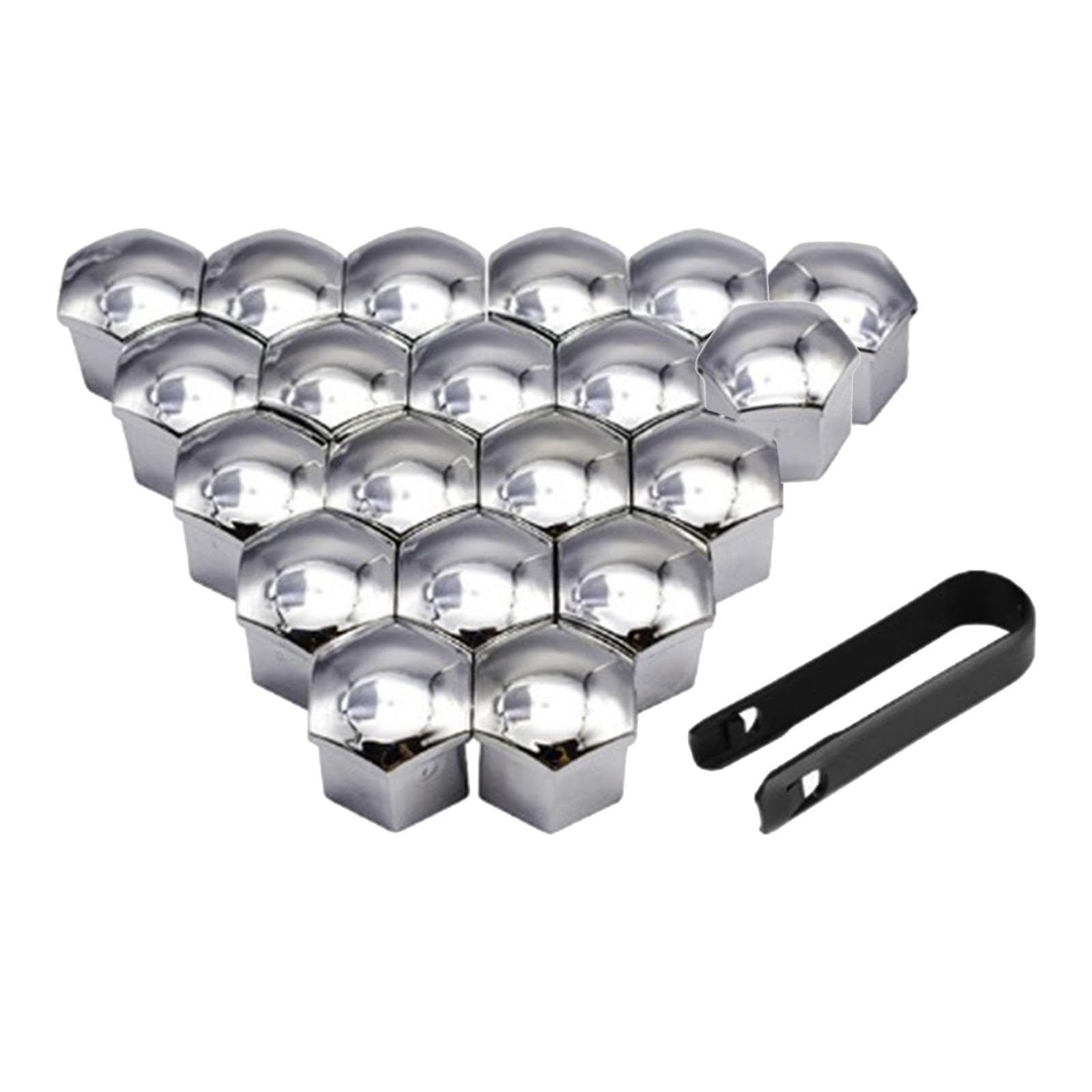 

Tachiuwa 20 шт. Колпачок на гайку колеса автомобиля, колпачок на гайку колеса, болт, обод, универсальный серебряный