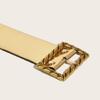 Female Belt Gold Color Glitter Waist Belt Decorative Belts for Womens Jeans