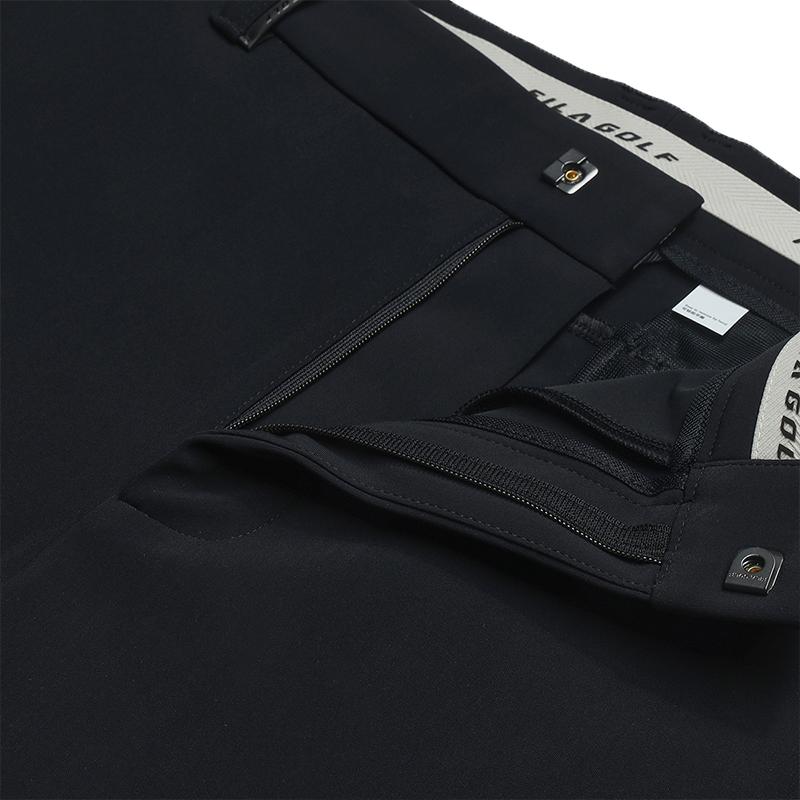 FILA Golf Classic Versatile High Elastic Soft Comfortable Straight Leg Knitted Sports Pants Men bottoms A11M545601FBK