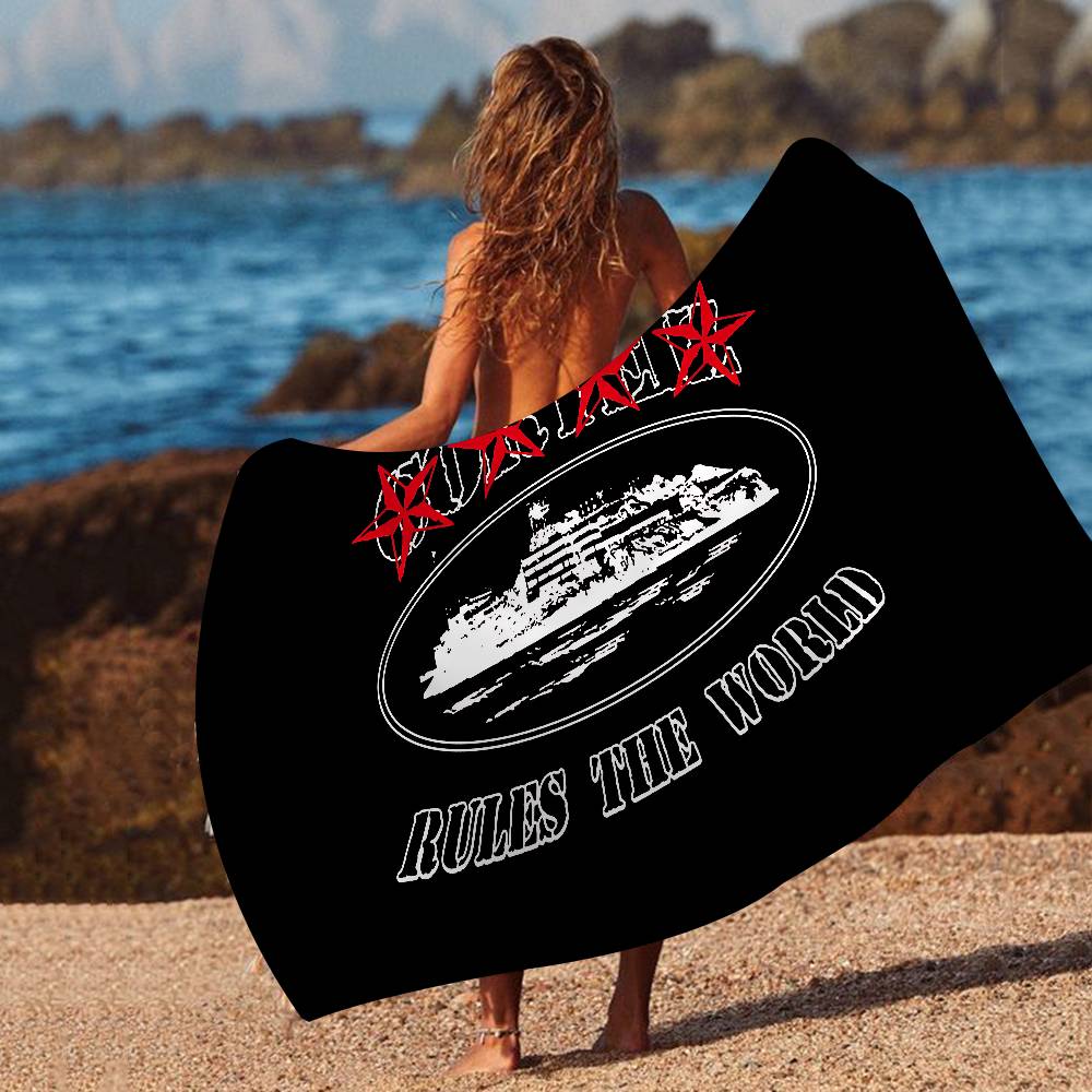 C_CorteizS Beach Towel Colorful Bath Towels For Girl Microfiber Quick Dry Custom Sand Free Beach Yoga Spa Gym Pool