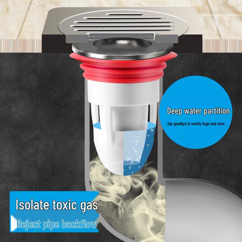 Kitchen & Bathroom Odor-Blocking Insect-Proof Drain Core & Anti-Clog Filter