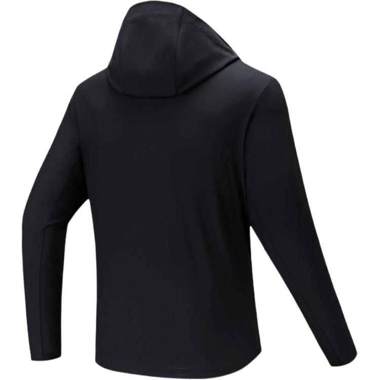 Anta Solid Color Zip-Up Hooded Versatile Jacket Men jackets 152537616-3