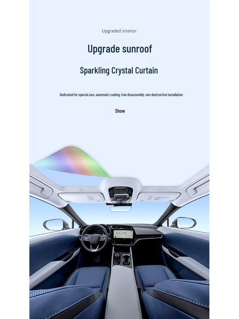 Lexus 23 Model RZ Sunroof Ice Crystal Sunshade: Insulated, UV Protection, Privacy Shield