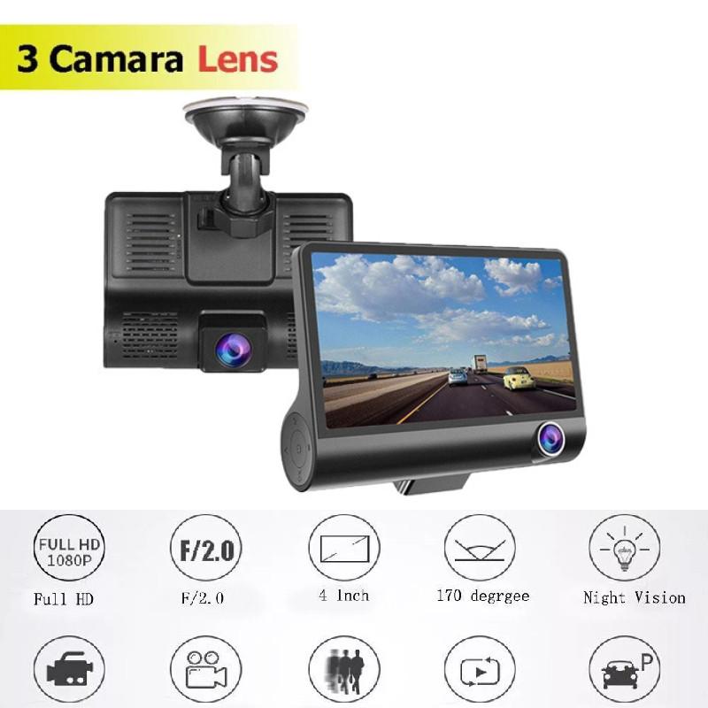 1080p In 4 Car Camera Recorder Dual Front And Rear Dash Night Cam