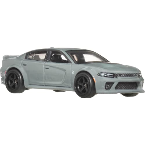 Hot Wheels Fast & Furious 2020 Dodge Charger Hellcat Vehicle Toy, Gray, JBL96, Ages 3 and Up