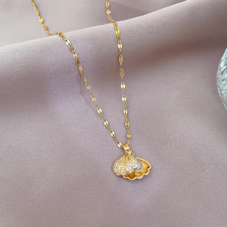 Versatile Use Unique Freshwater Shell Pearls Pendant Necklace Female Jewelry Accessory Special Gifts for Lovers Outfits