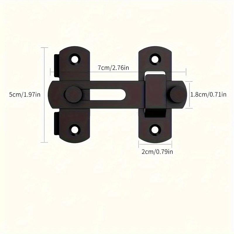 Stainless Steel Door Latch for Home Modern Simple Style for Bedroom, Bathroom and Cabinet Doors