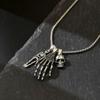 Halloween Punk Necklace Hip Hop Diablo Skull Palm Pendant Niche Exaggerated Spider Ornament