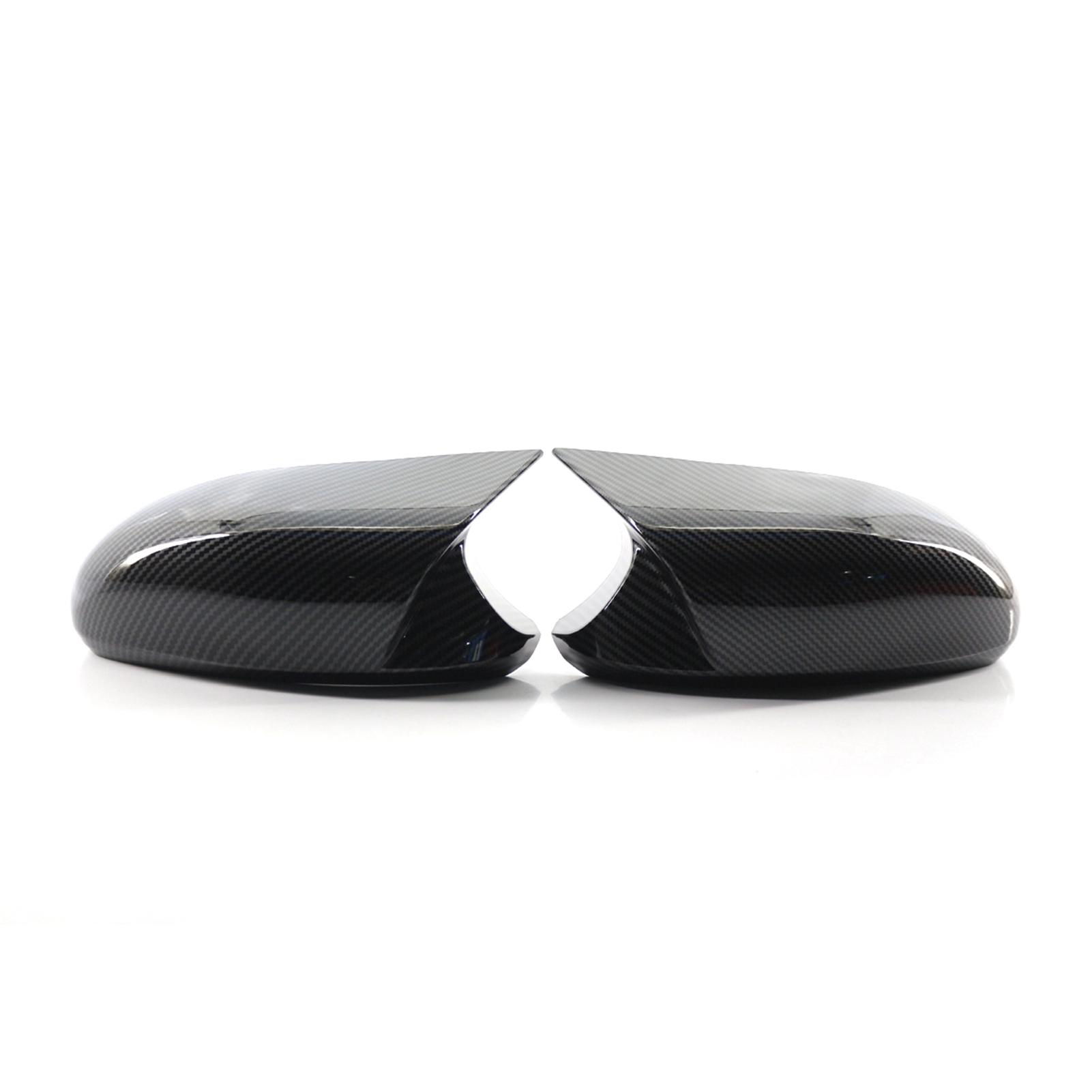 Shoemst Unisex Carbon Fiber Side Mirror Cover Caps Replacement For Bmw E90 E91 E92 E93 Pre Lci M3 Style
