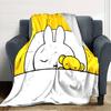 1pc Miffy4 Blanket, Gift, for Men and Women, Soft Blanket, Good for Sofa Bed Couch Travel, Lightweight Flannel Blanket