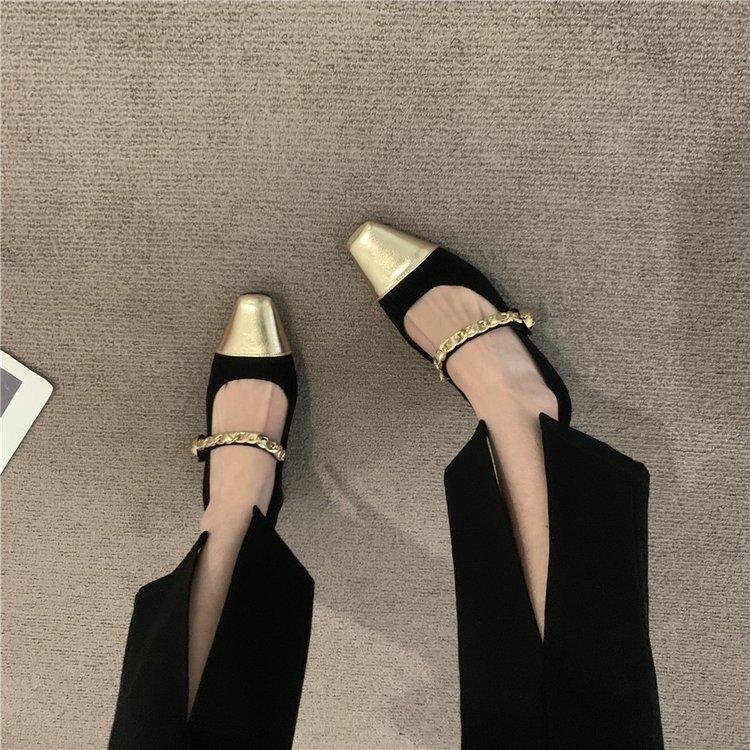 Fashion Hot Selling French Style Mary Jane Mid Heel Single Shoes Women's Retro Chic 2025 Autumn Model Well with Skirts Adult Footwear