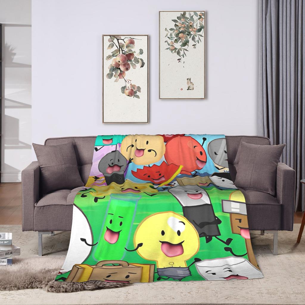 Inanimate Insanity All Characters Flannel Blanket Soft Throw Blanket for Home Decor Travel Print Bedspread Sofa Bed Cover