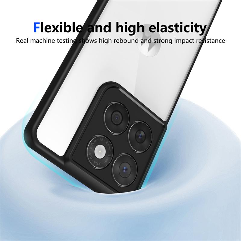 For Motorola Edge 60 Fusion XT2503-4 Case Plating Bumper Shockproof Clear Back Cover Hard Phone Case for Moto Edge 60 Fusion 5G