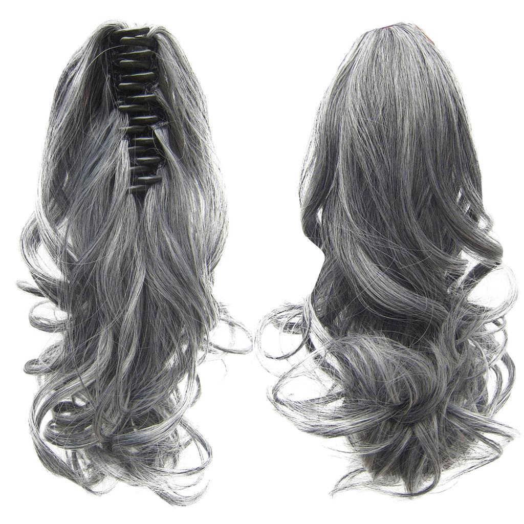 Short Curly Wavy Ponytail Clip In Hair Extension Black Brown Tail Clip In Hair Tail Natural False