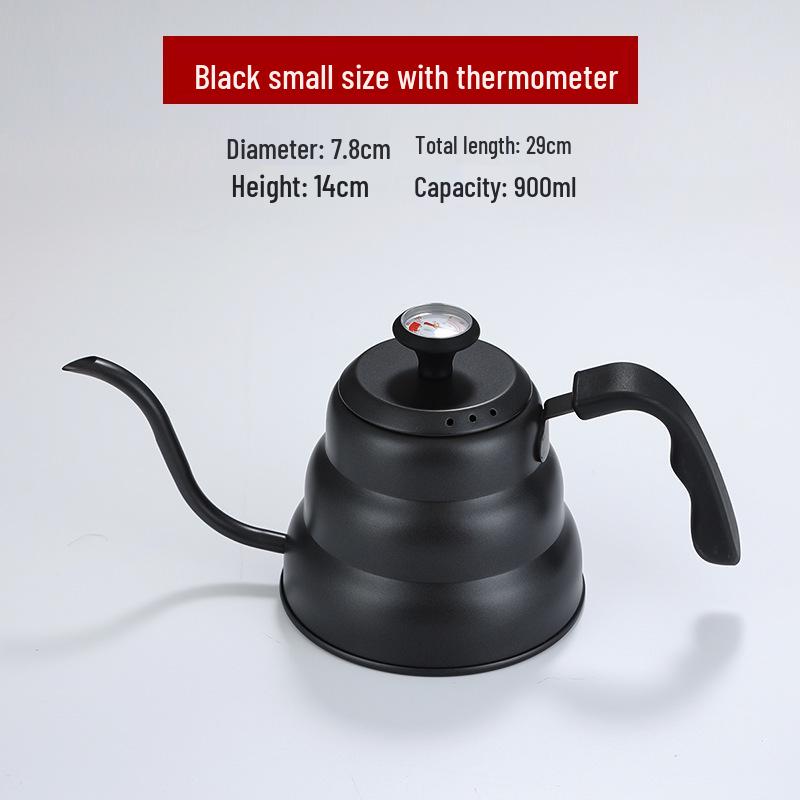Bollitore da Caffè Teflon Cloud Pour-Over: Acciaio Inossidabile 304 Stile Giapponese con Manico con Display della Temperatura
