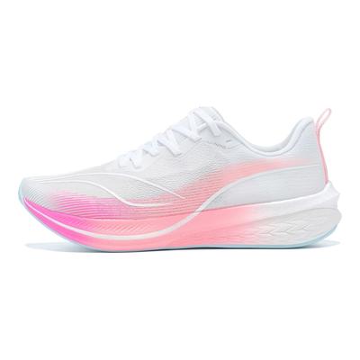 Li Ning Red Rabbit 6 Pro Bequemes Material Langlebig Atmungsaktiv Low Top Laufschuhe Damen Sneaker Weiß Pink ARMT014-6