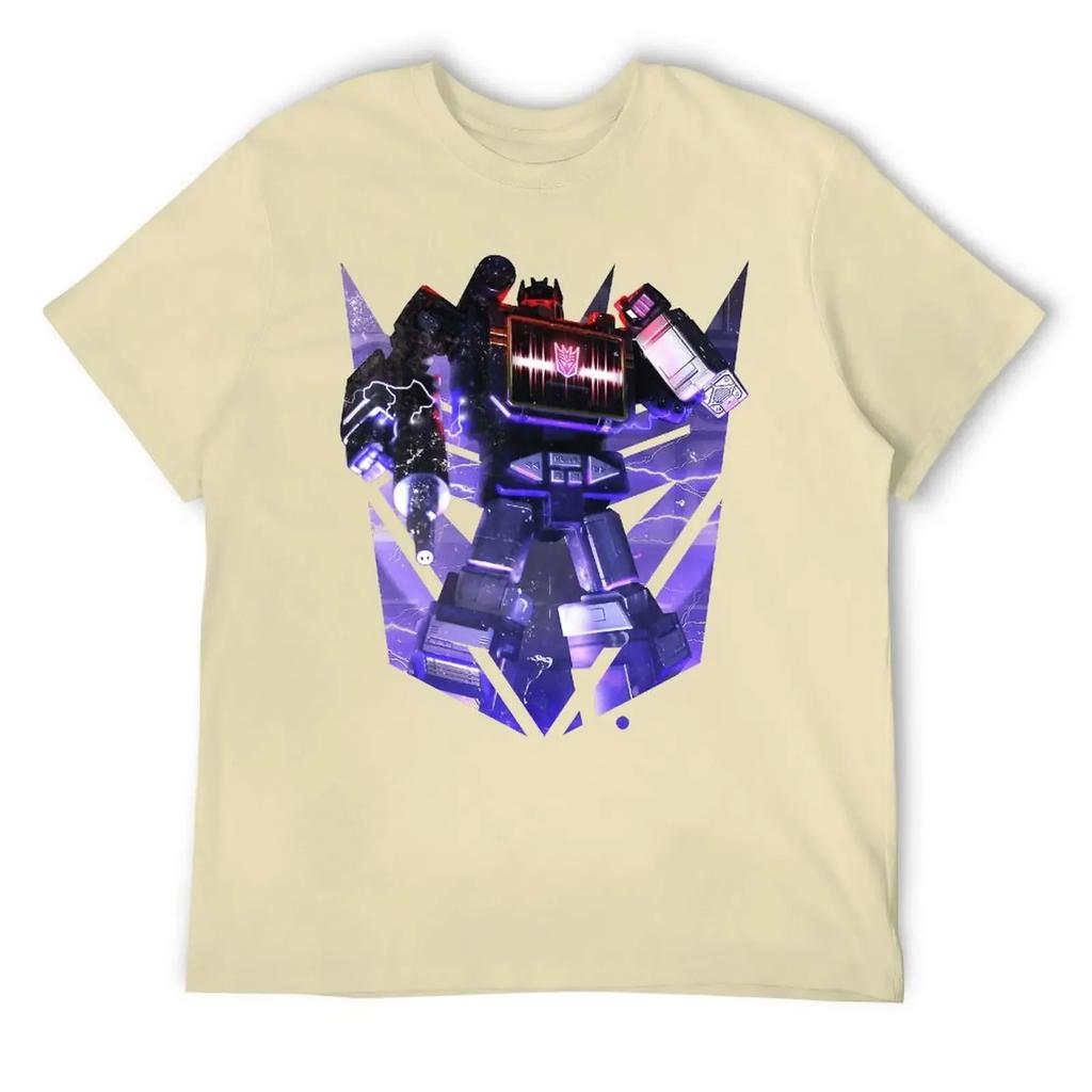 Czarny Decepticon Soundwave Wordtee Vintage 13 T-shirt Move Tees Casual Graficzny Śmieszny Nowość Dom Eur Okrągły Dekolt Transformer