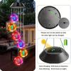 1 Stück Solar Blau/Rosa Hortensie Windspiele Solarbetrieben 6 LED RGB Farben Wasserdicht Außen Windspiel Lampe Für Heim Garten Dekor